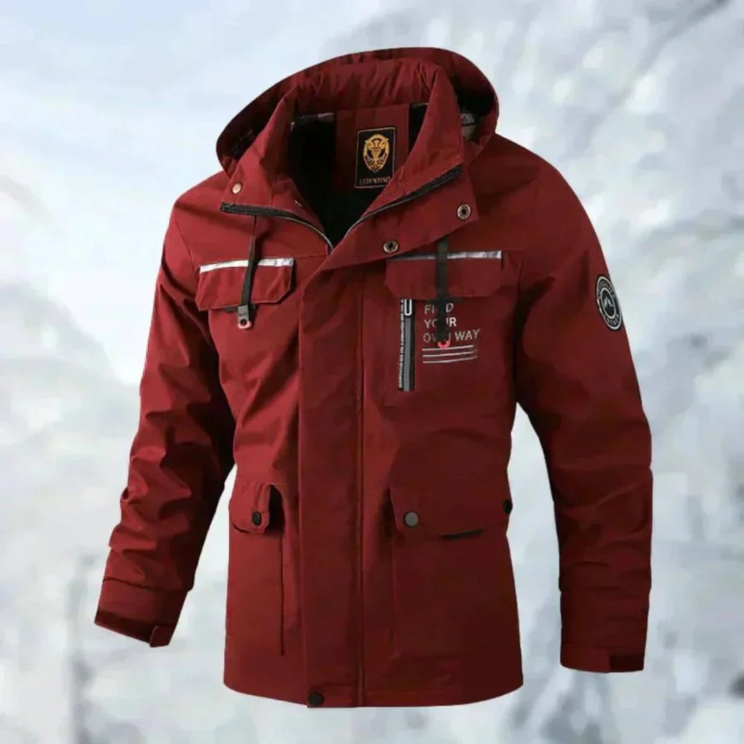 Peer | Herren Wasserdichte Winterjacke mit Kapuze