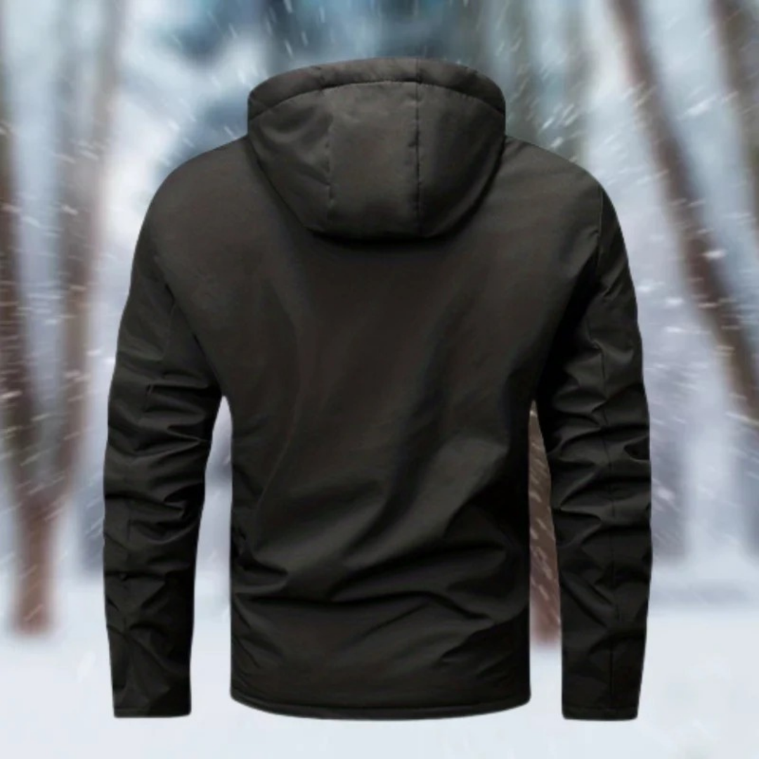 Rafael | Herren Regenjacke Wasserdicht Mit Kapuze Und Wärme Design