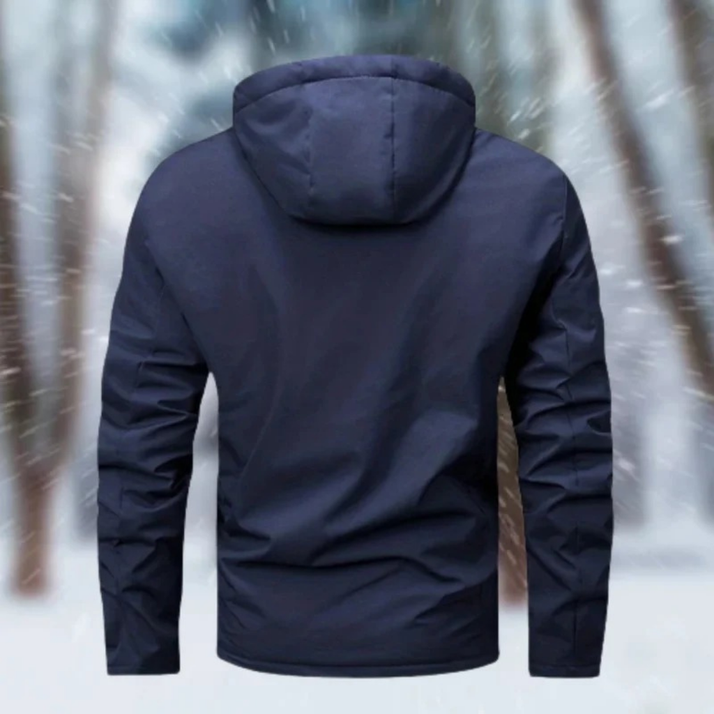 Rafael | Herren Regenjacke Wasserdicht Mit Kapuze Und Wärme Design