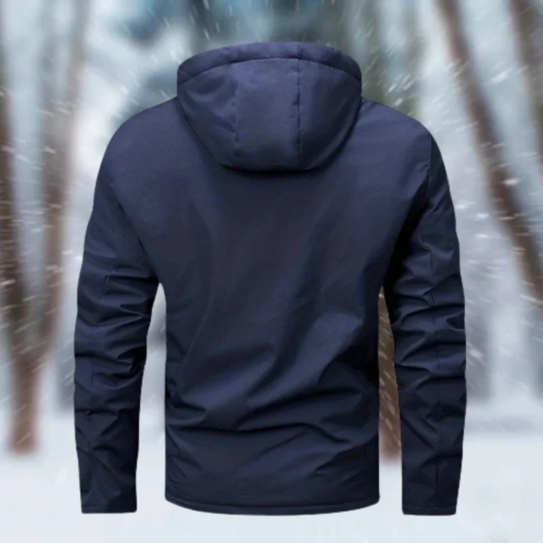 Rafael | Herren Regenjacke Wasserdicht Mit Kapuze Und Wärme Design