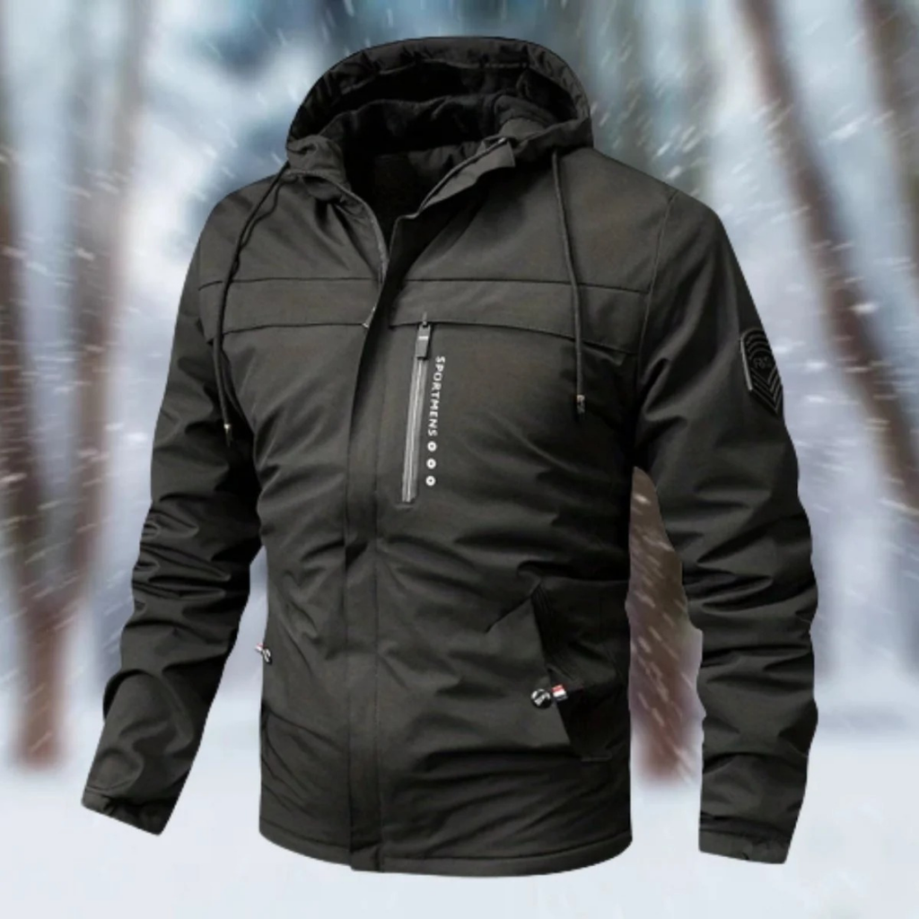 Rafael | Herren Regenjacke Wasserdicht Mit Kapuze Und Wärme Design