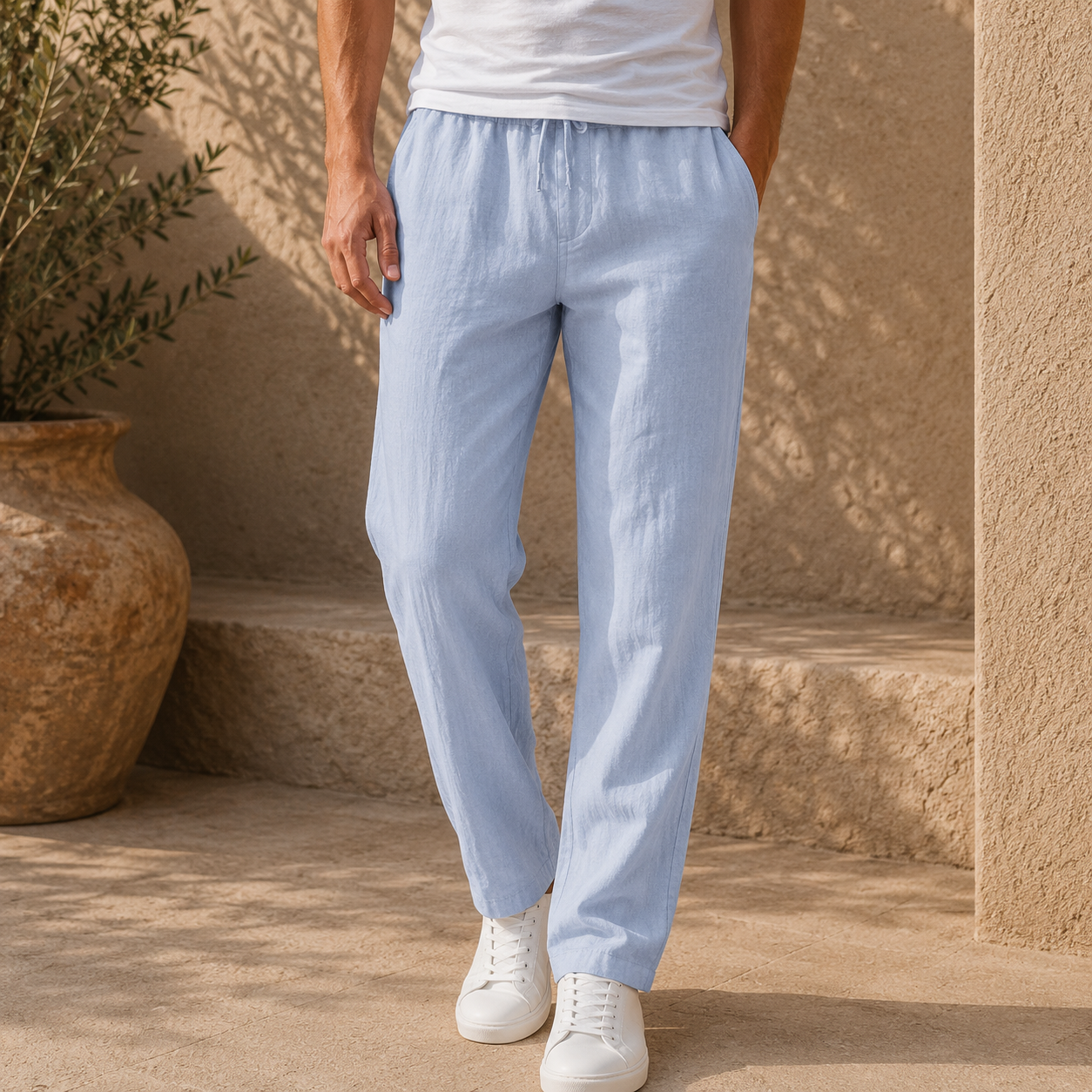 Raimund | Gerade Herren Leinenhose