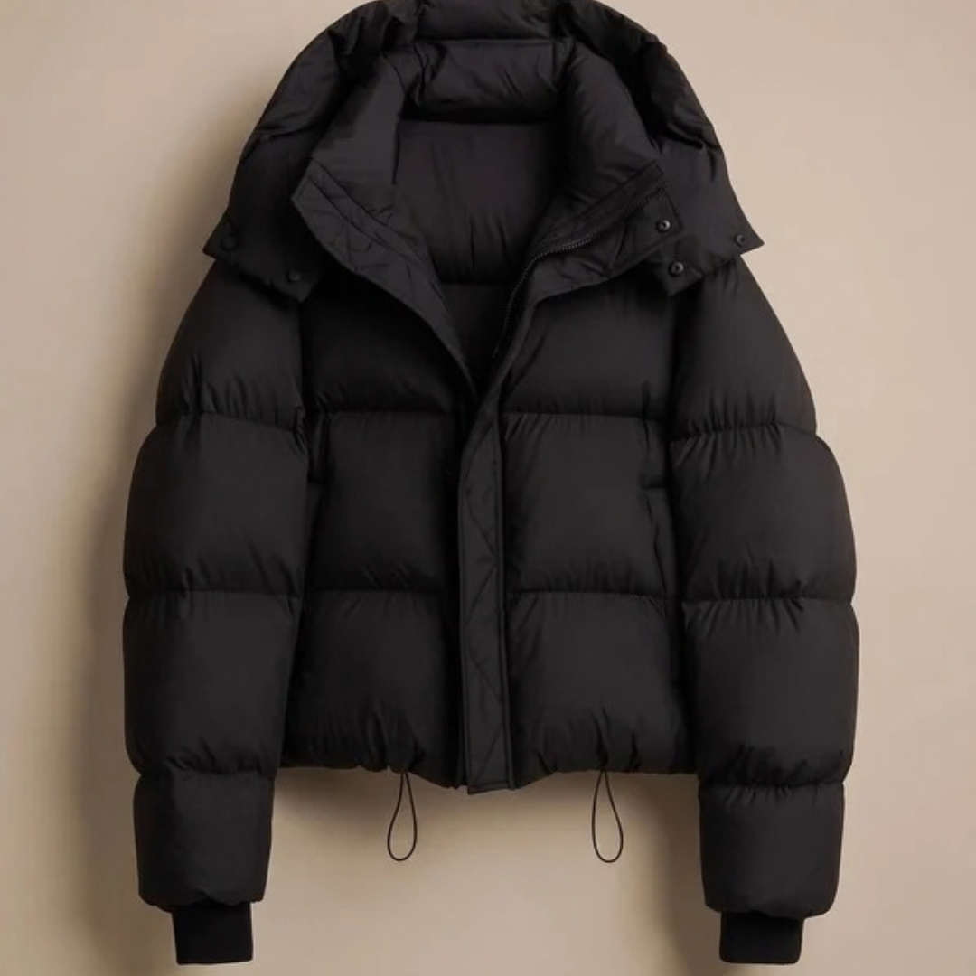 Ramona | Damen Puffer Winterjacke mit Kapuze und Oversize Design
