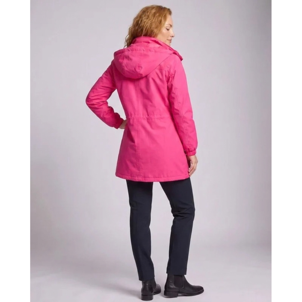 Ramona | Damen Winterjacke im Parka Stil mit Kapuze und Taschen