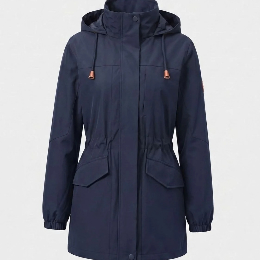 Ramona | Damen Winterjacke im Parka Stil mit Kapuze und Taschen