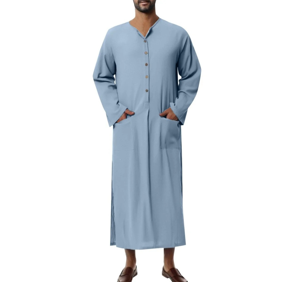 Raul | Herren Sommer Tunika Mit Stehkragen