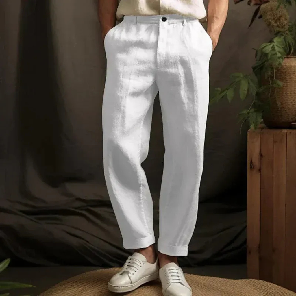 Rene | Herren Hose Aus Leinen