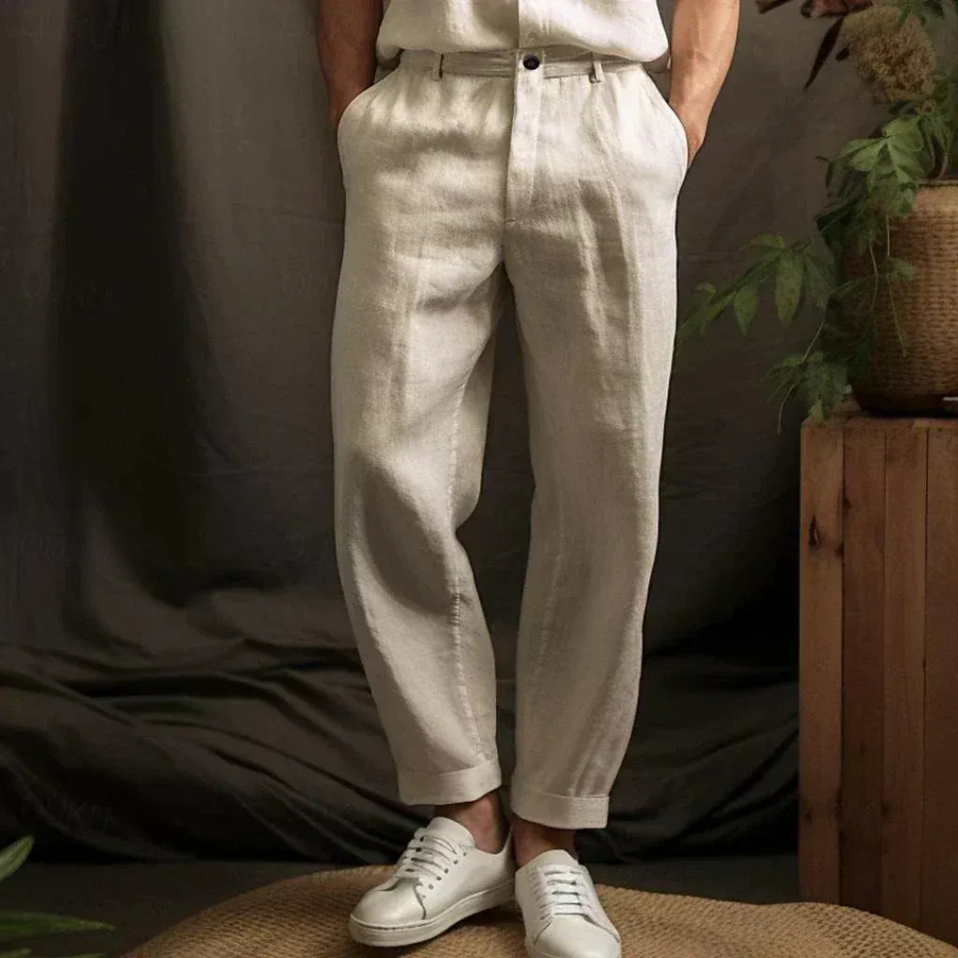 Rene | Herren Hose Aus Leinen