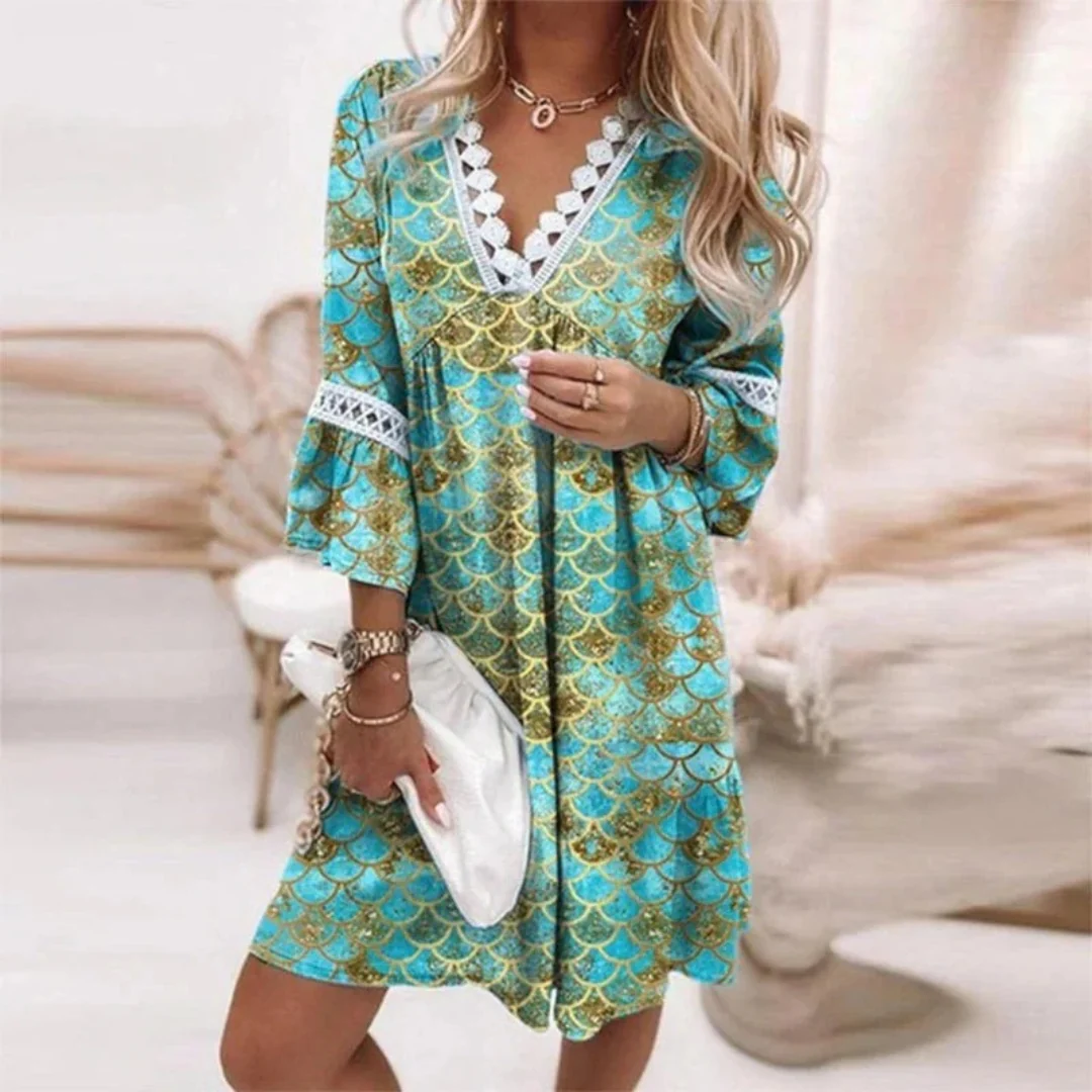 Rhea | Damen Sommerkleid Elegant Mini Boho