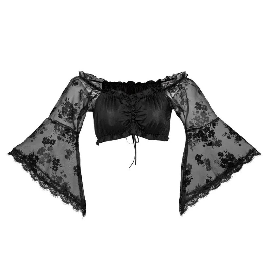 Romy | Damen Dirndlbluse mit Puffärmeln zum Oktoberfest