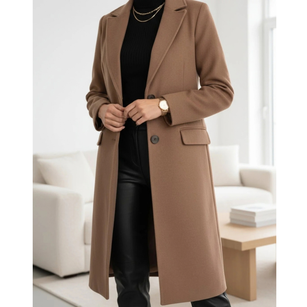 Rosalinde | Damen Winterjacke mit langem Design und Knöpfen