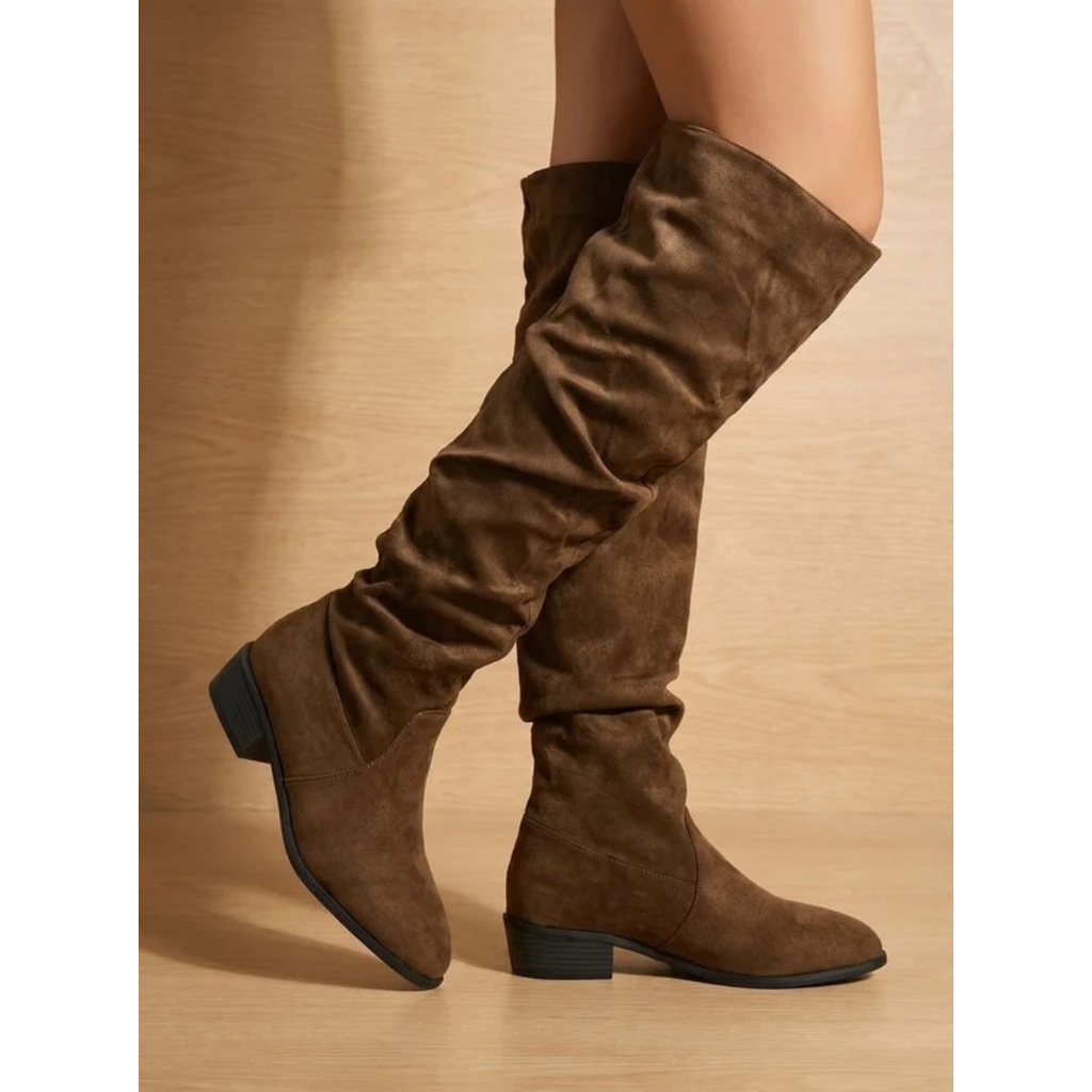 Ruth | Damen Orthopädische Overknee Stiefel Lässig mit Absatz