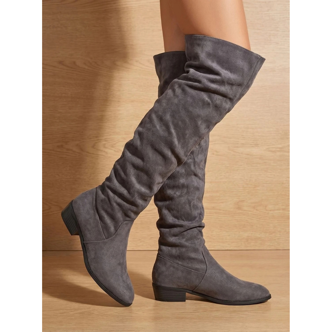 Ruth | Damen Orthopädische Overknee Stiefel Lässig mit Absatz