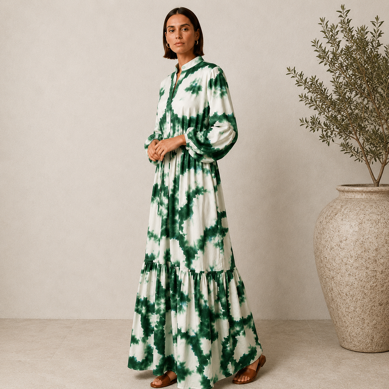Sabina | Damen Maxikleid Sommer Urlaub Freizeit Modern
