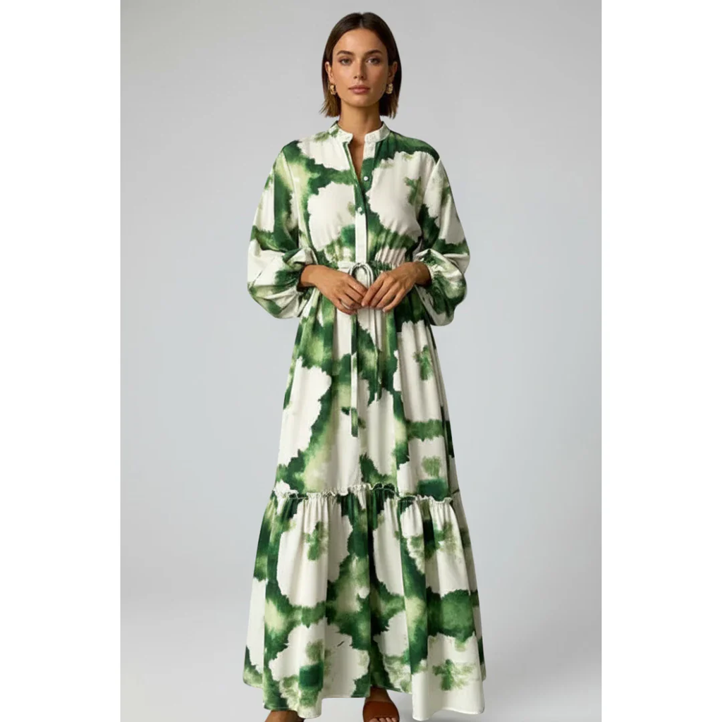 Sabina | Damen Maxikleid Sommer Urlaub Freizeit Modern