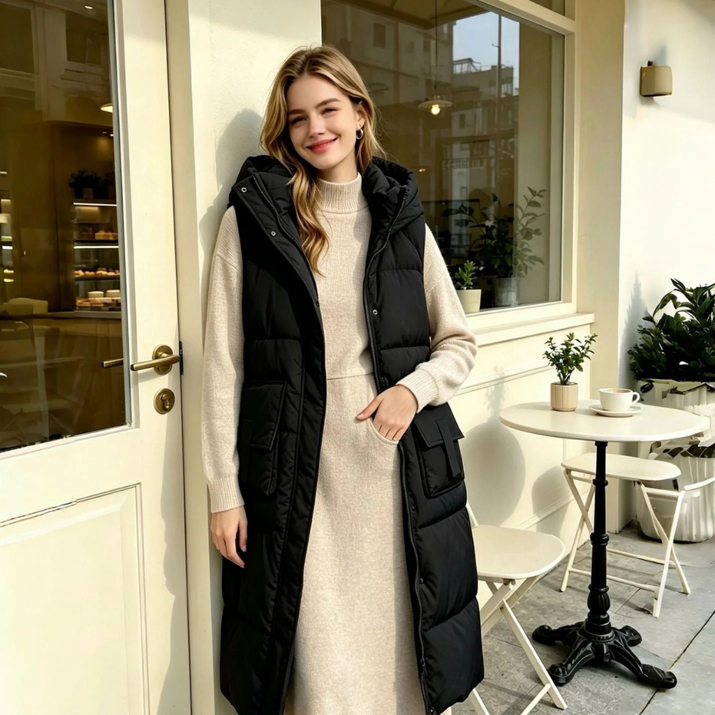 Sabina | Damen Steppweste im Bodywarmer Stil