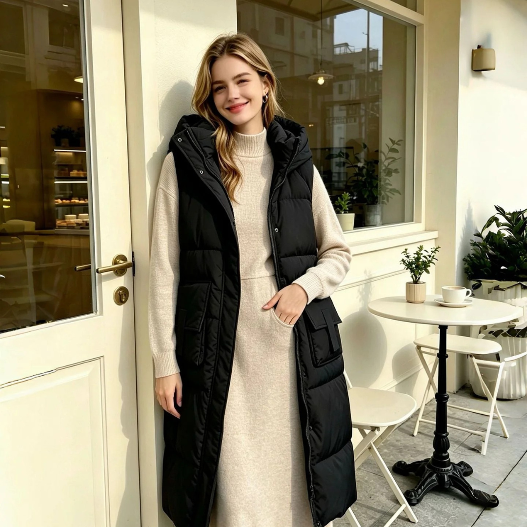 Sabina | Damen Steppweste im Bodywarmer Stil