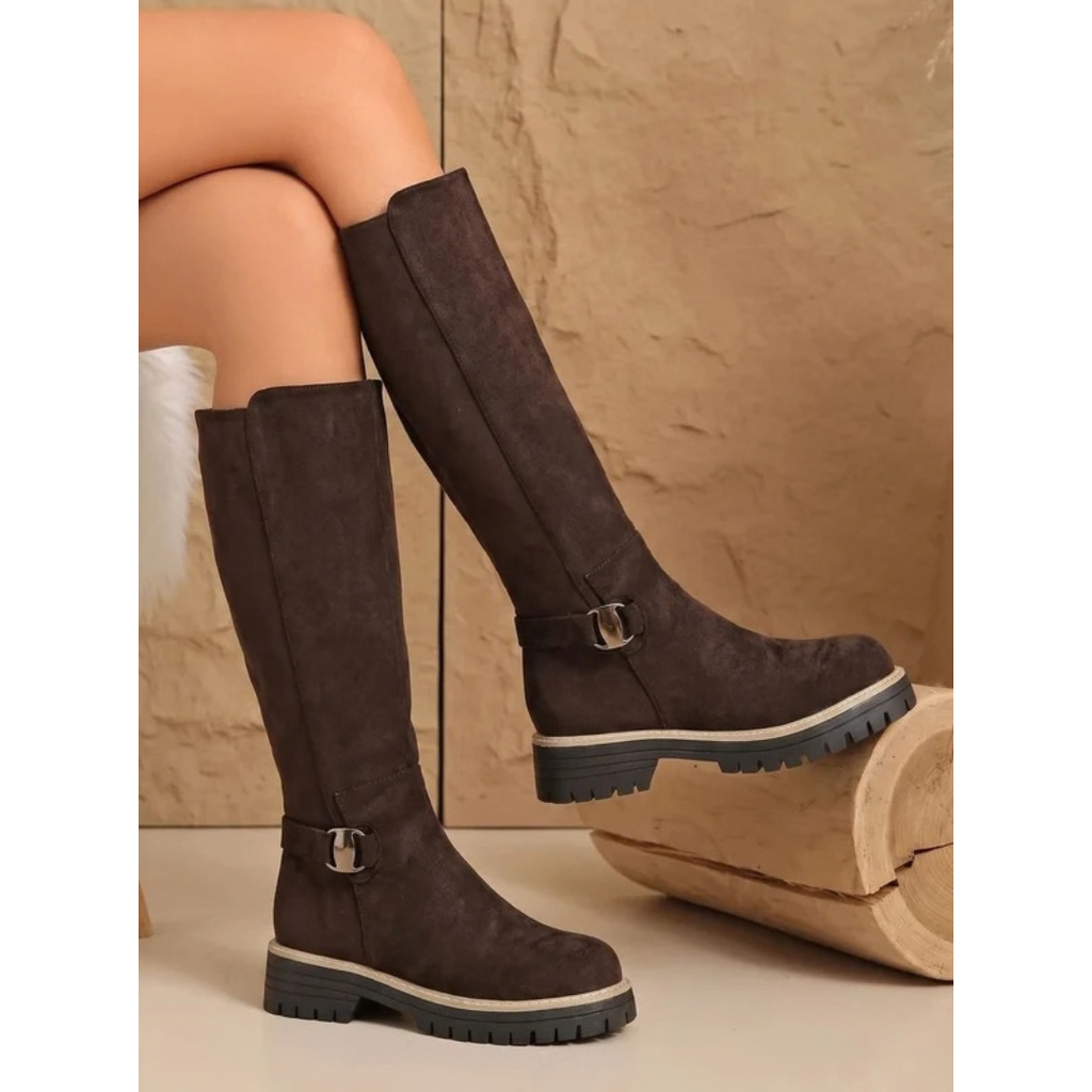 Sabine | Damen Orthopädische Stiefel mit Reißverschluss und Schnalle