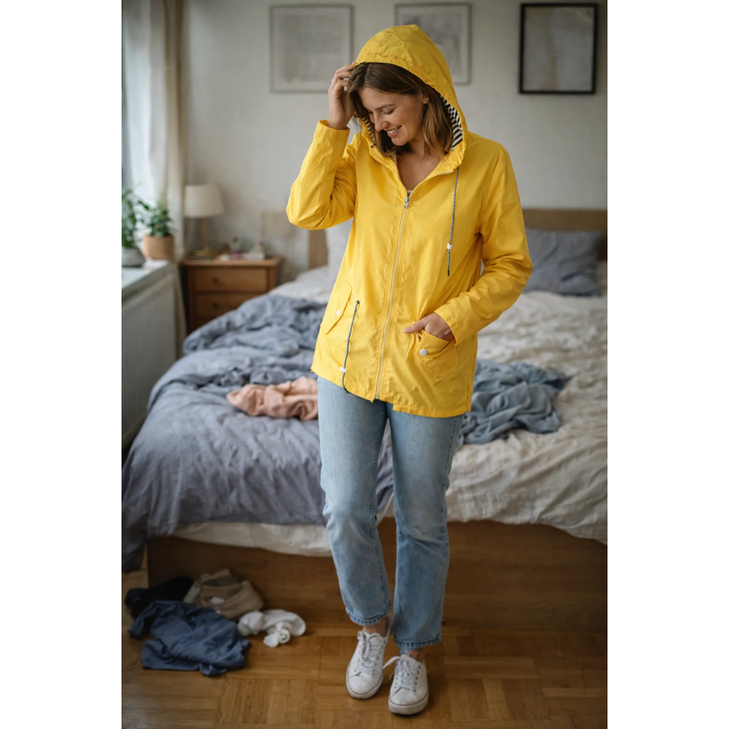 Sabrina | Damen Wasserdichte Regenjacke mit Kapuze
