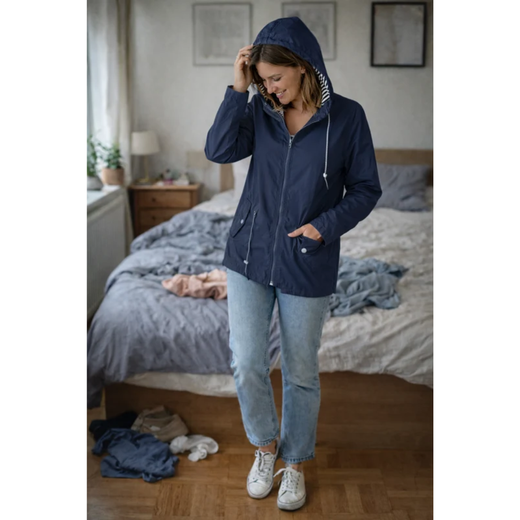 Sabrina | Damen Wasserdichte Regenjacke mit Kapuze