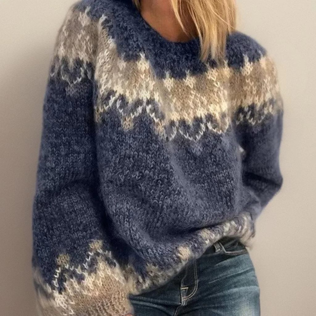 Sandra | Damen Pullover mit besonderem Muster