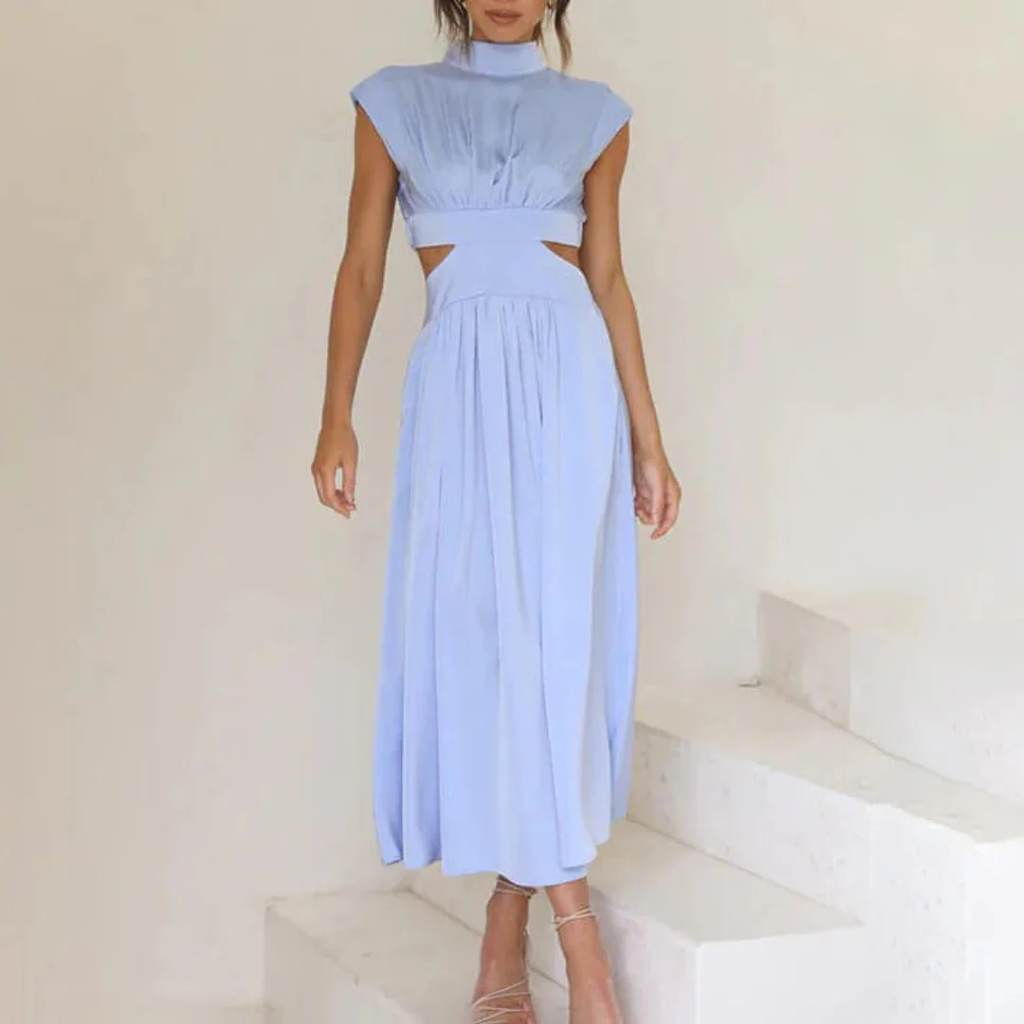 Sanna | Damen Midi Sommerkleid Für Alltag