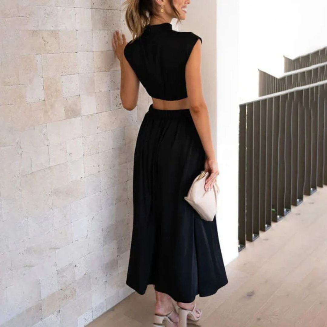 Sanna | Damen Midi Sommerkleid Für Alltag