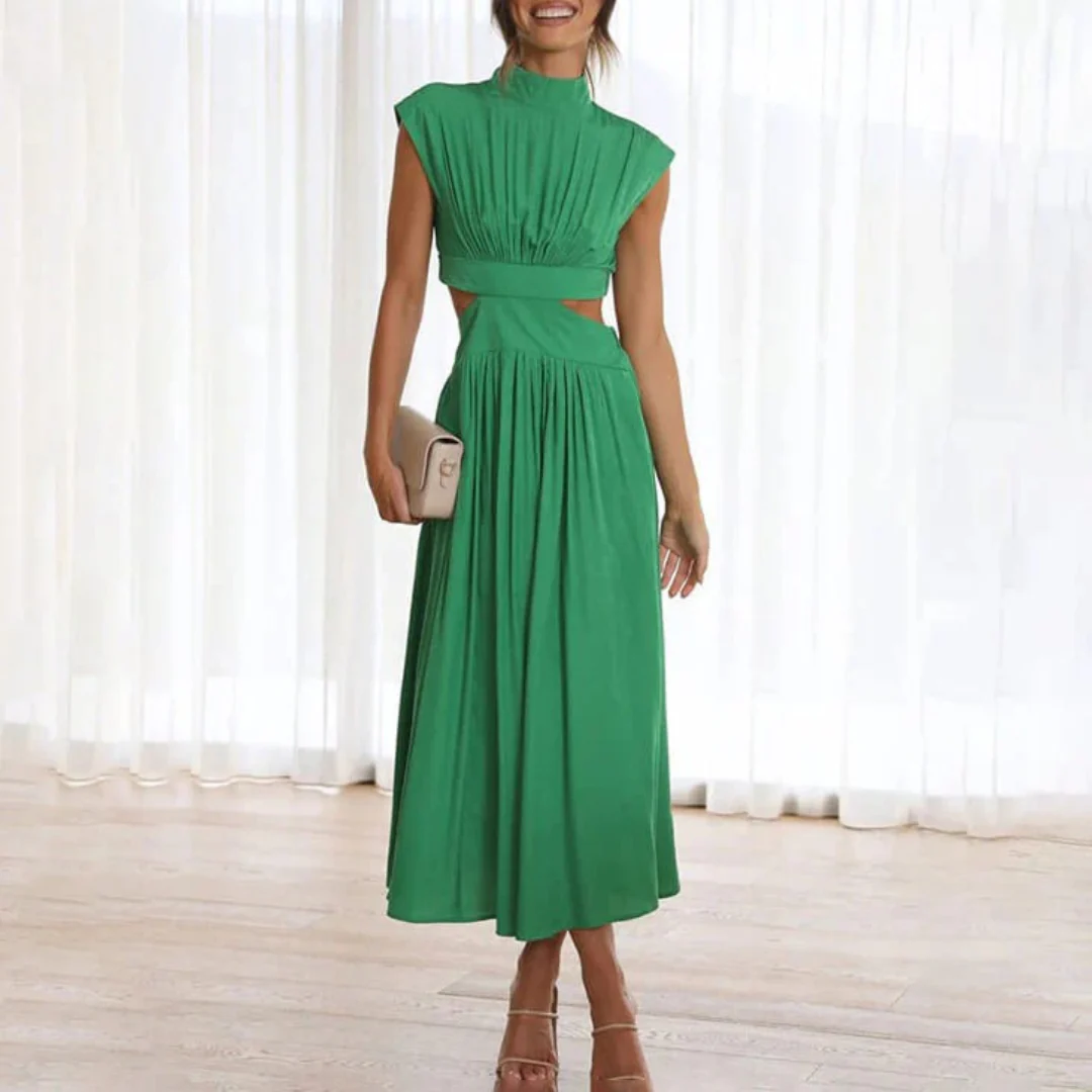Sanna | Damen Midi Sommerkleid Für Alltag