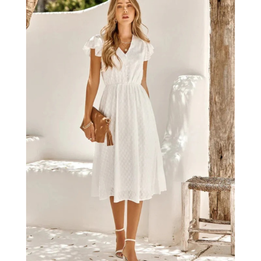 Sarah | Damen Sommerkleid In Midi Länge