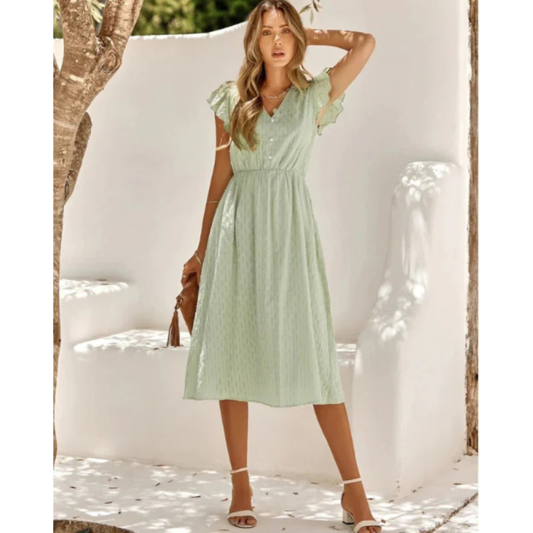 Sarah | Damen Sommerkleid In Midi Länge