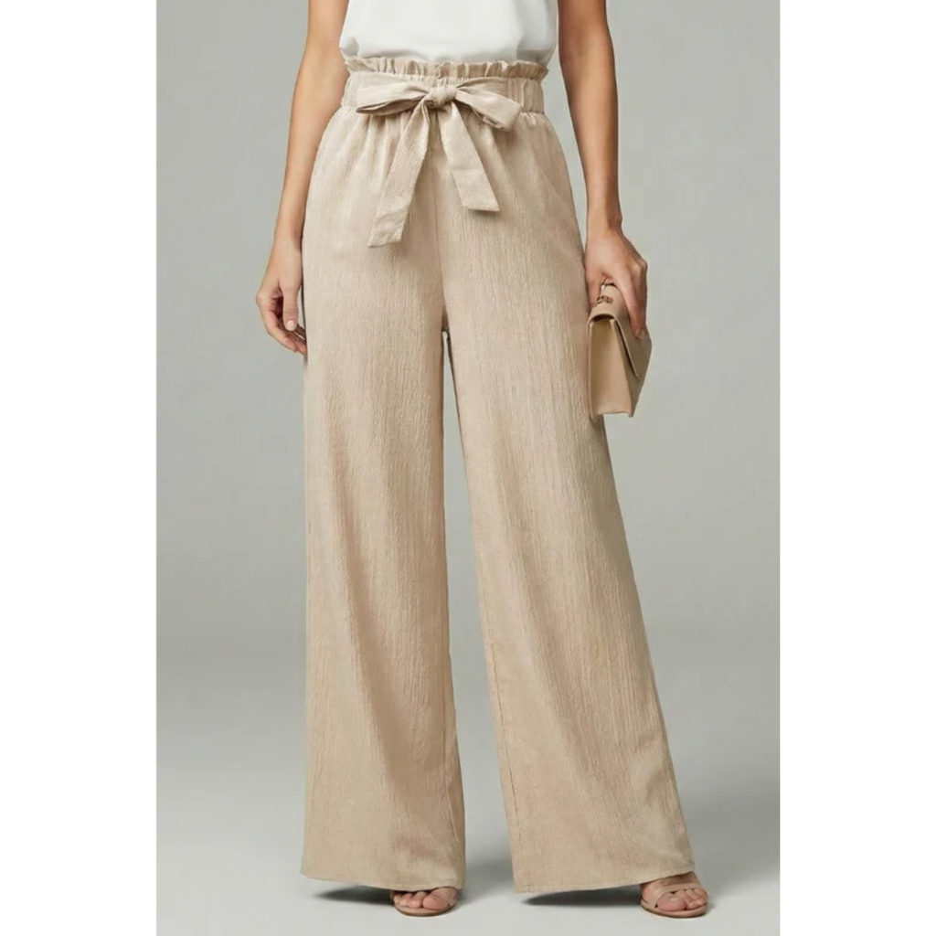 Luisa | Damen Palazzo Hose Mit Gürtel Für Alltag