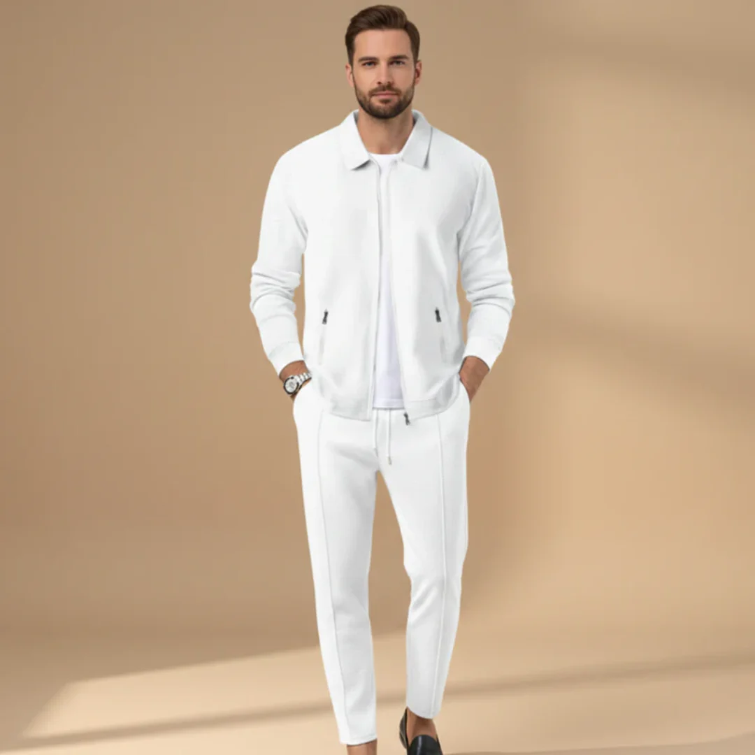 Sascha | Herren Zweiteiler Casual Set mit Reißverschluss