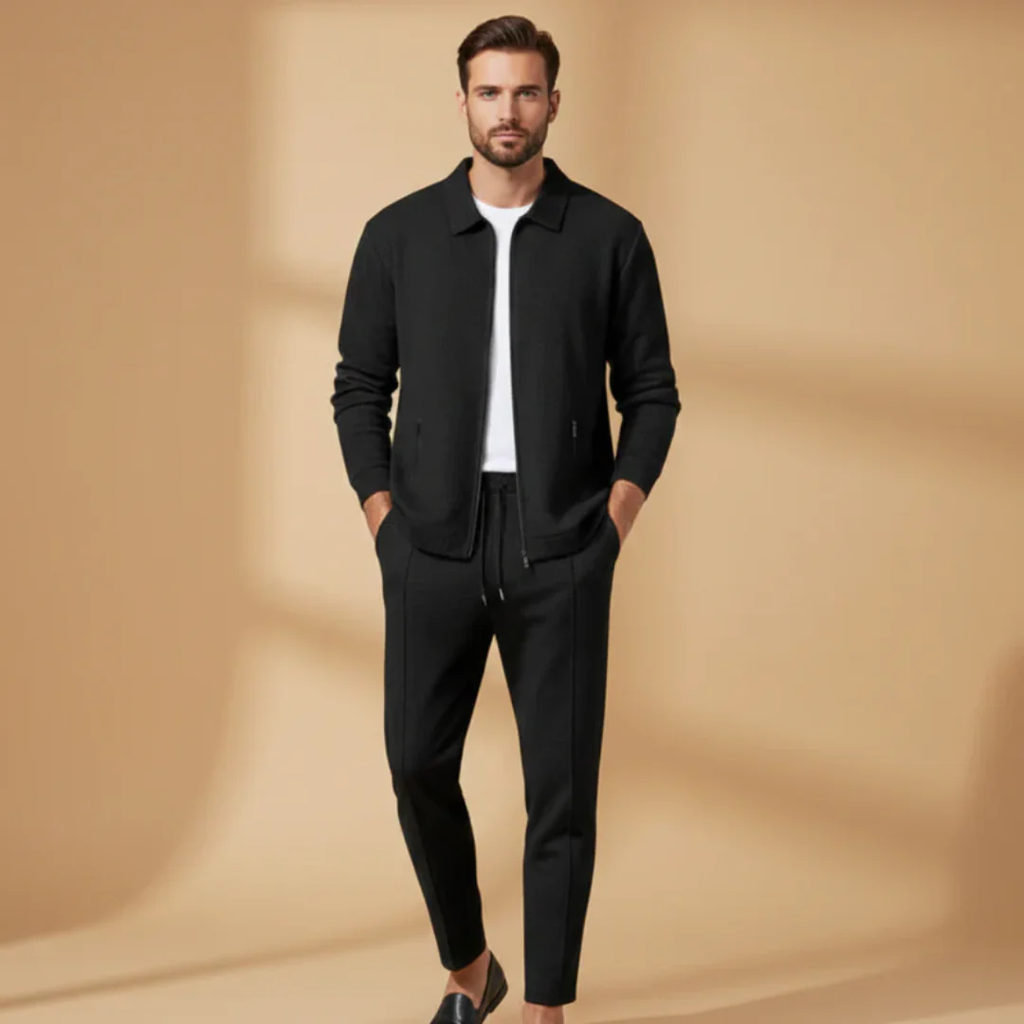 Sascha | Herren Zweiteiler Casual Set mit Reißverschluss