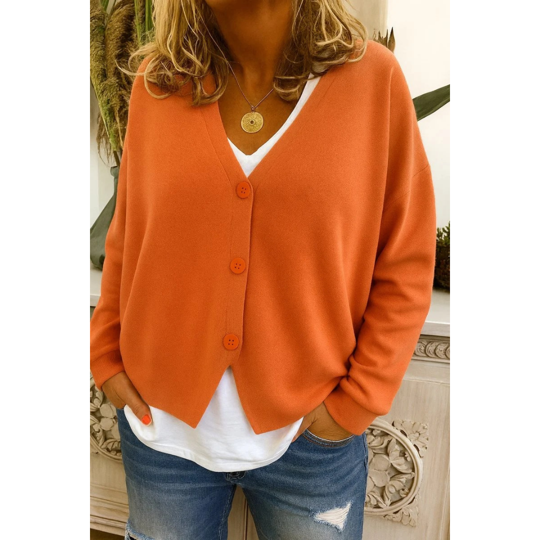 Saskia | Damen Leichte Oversize Strickjacke