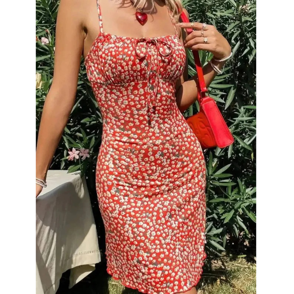 Saskia | Damen Stilvolles Mini-Abendkleid Mit Spaghetti-Trägern
