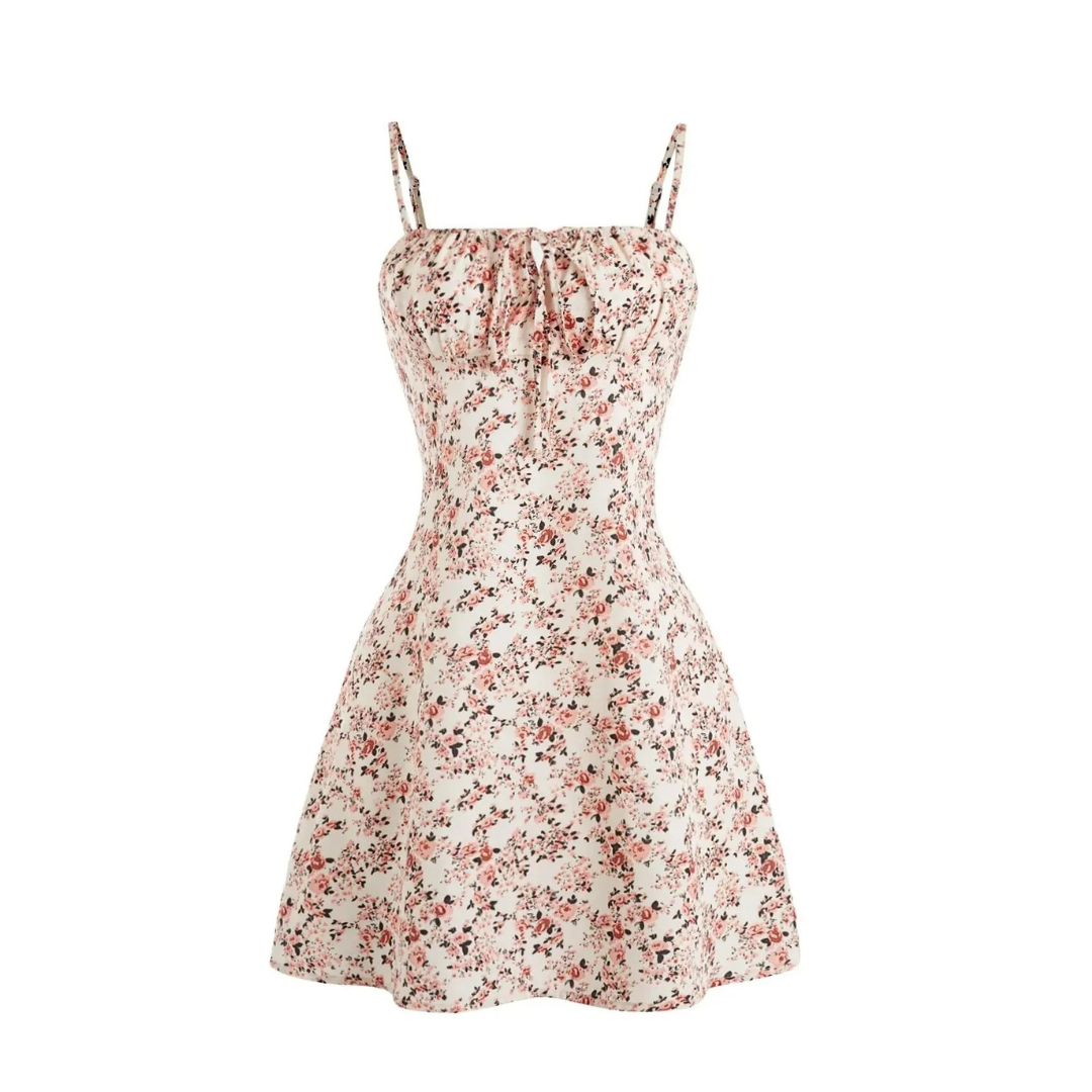 Saskia | Damen Stilvolles Mini-Abendkleid Mit Spaghetti-Trägern