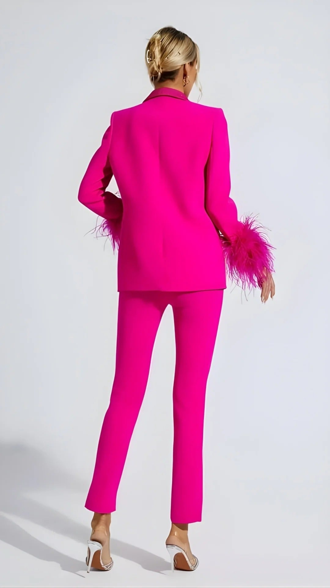 Schmal geschnittenes zweiteiliges Outfit – Kombi-Set für Damen für Partys und Abendveranstaltungen