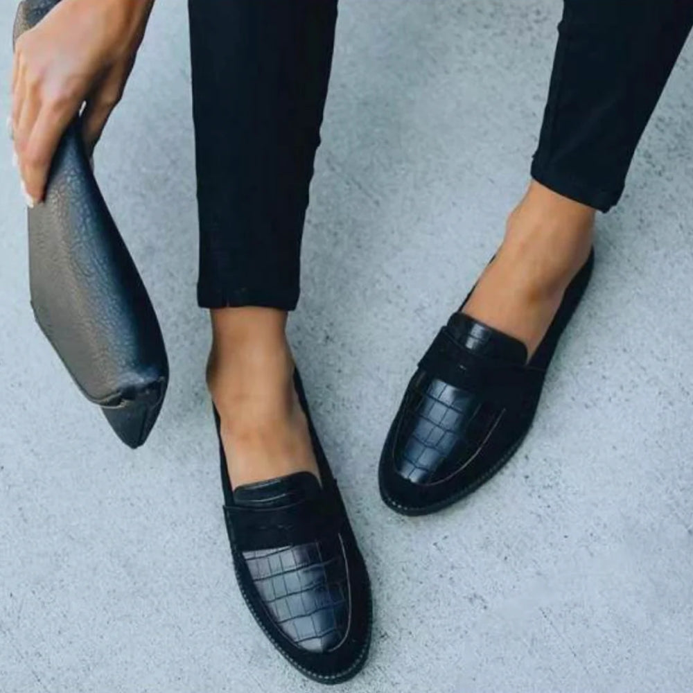 Schwarze Formelle Loafer – Klassische Schuhe für Damen