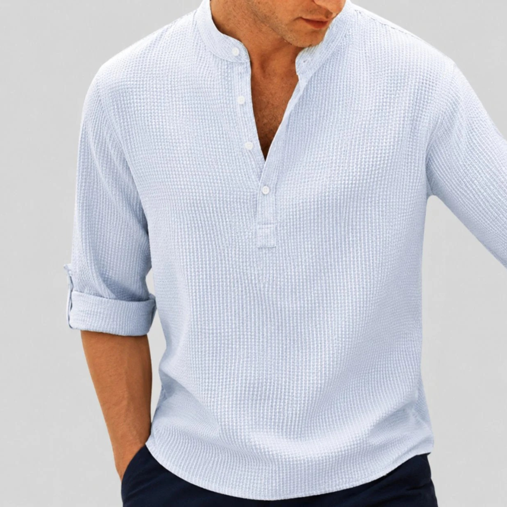 Sebastian | Herren Freizeit Henley Shirt