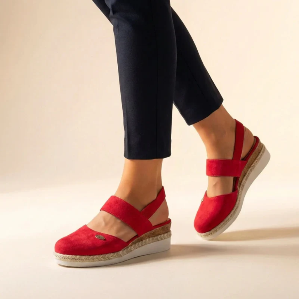 Selin | Damen Komfort Sandalen Espadrille Plattform