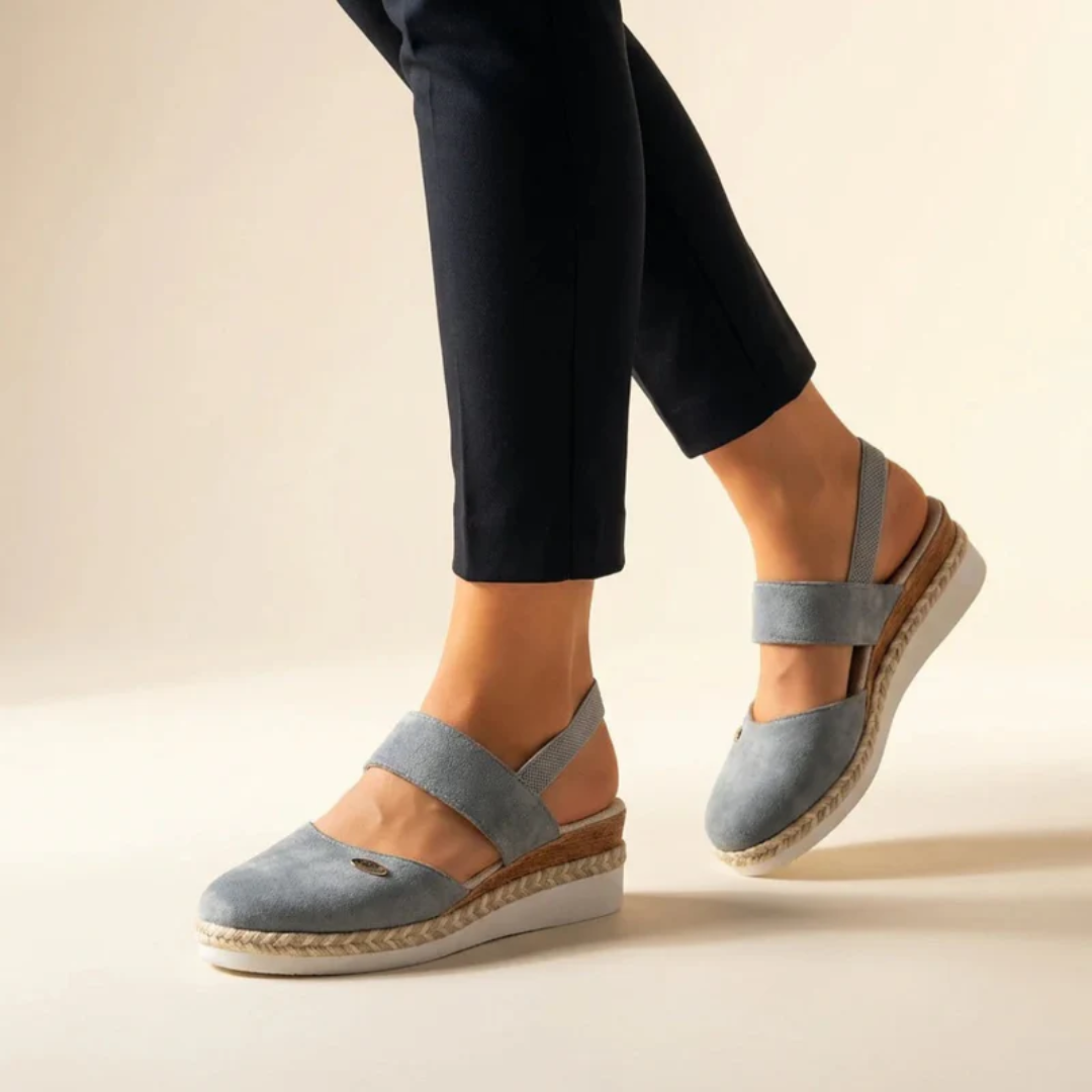 Selin | Damen Komfort Sandalen Espadrille Plattform