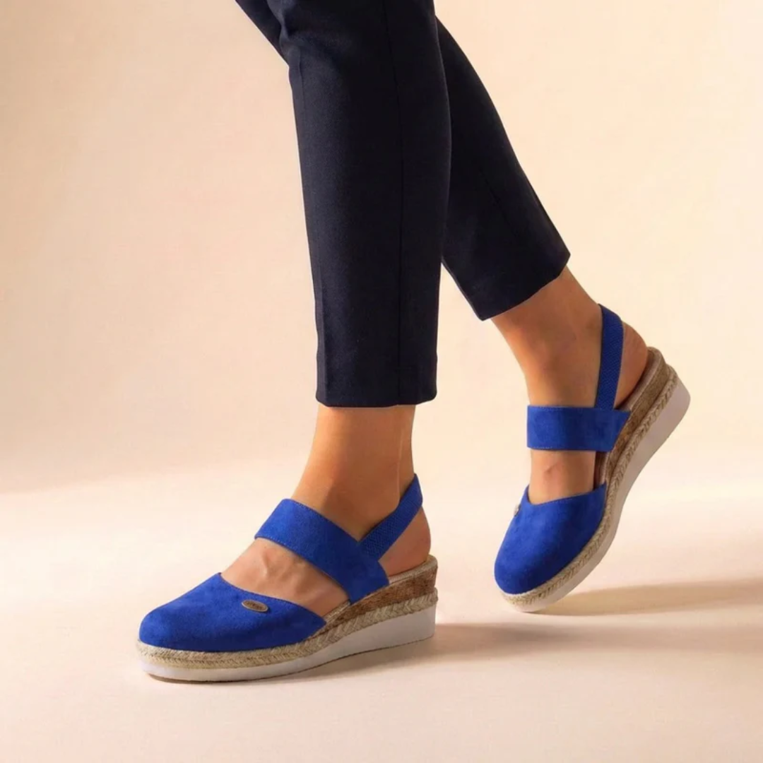 Selin | Damen Komfort Sandalen Espadrille Plattform