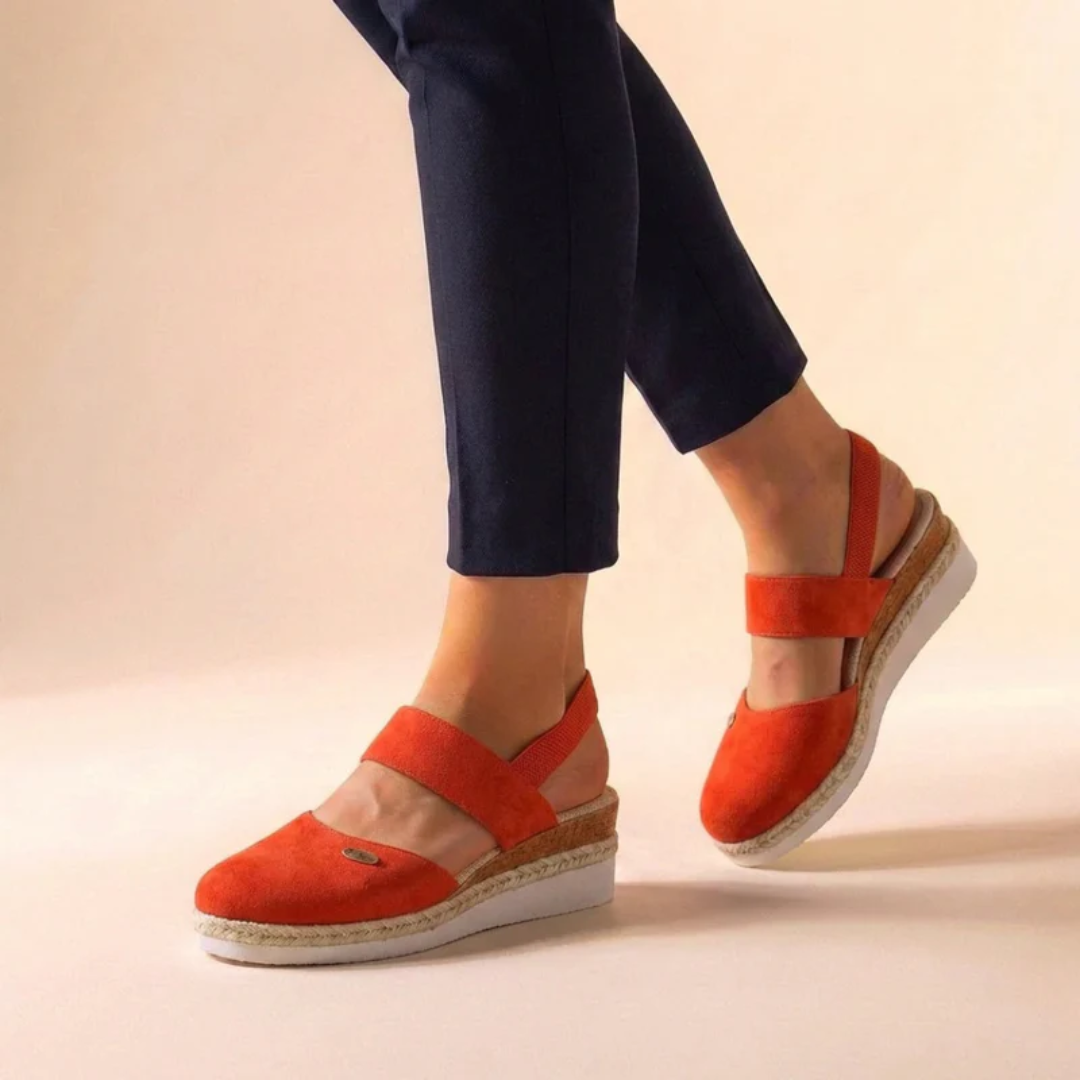Selin | Damen Komfort Sandalen Espadrille Plattform