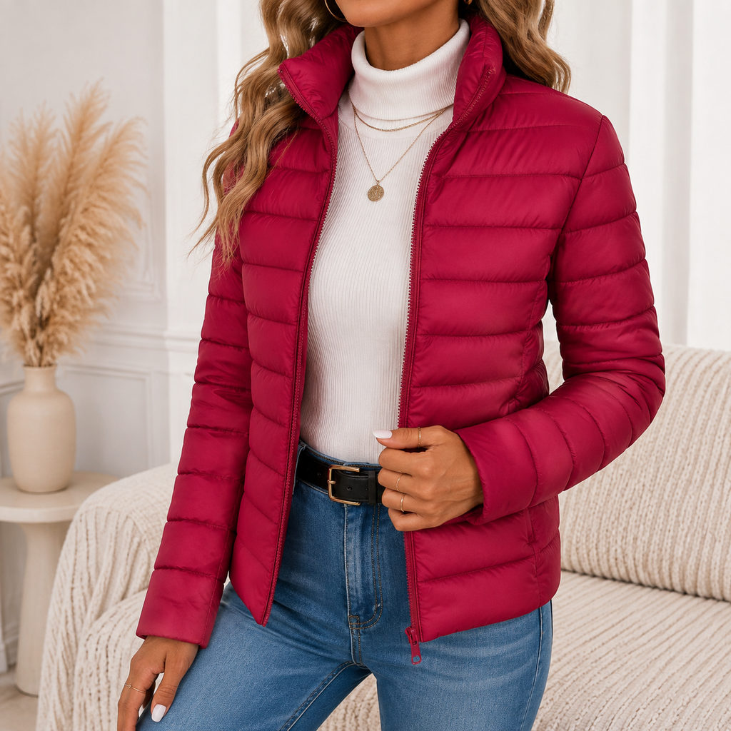 Selina | Damen Leichte Wasserdichte Jacke mit Reißverschluss