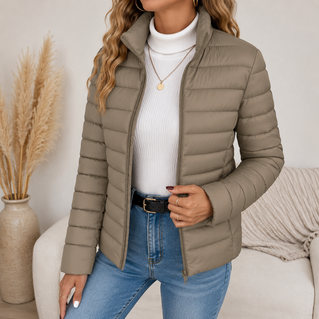 Selina | Damen Leichte Wasserdichte Jacke mit Reißverschluss