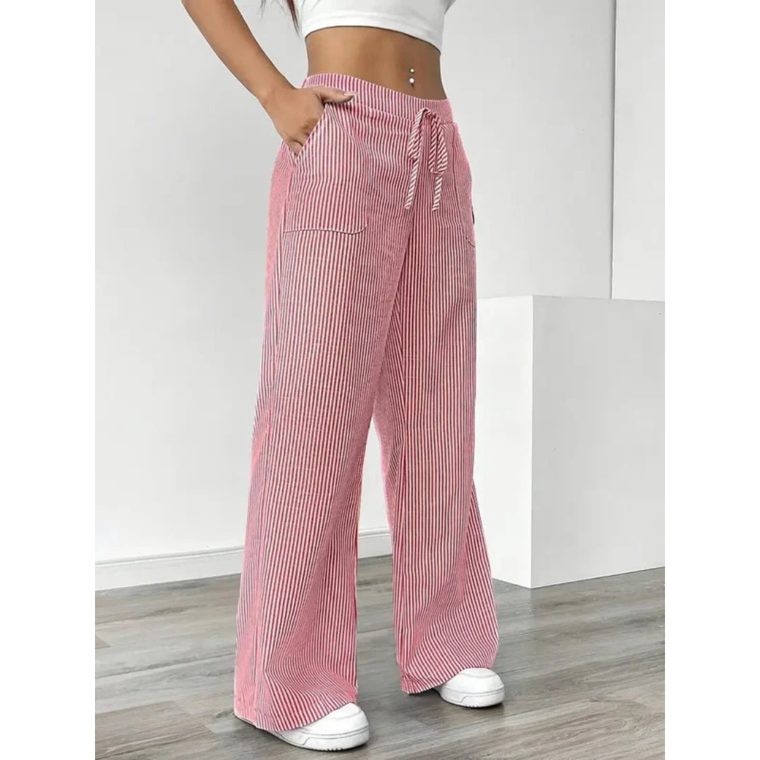 Senta | Damen hose Streifen Freizeit
