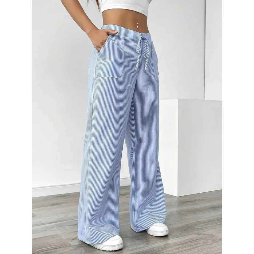 Senta | Damen hose Streifen Freizeit
