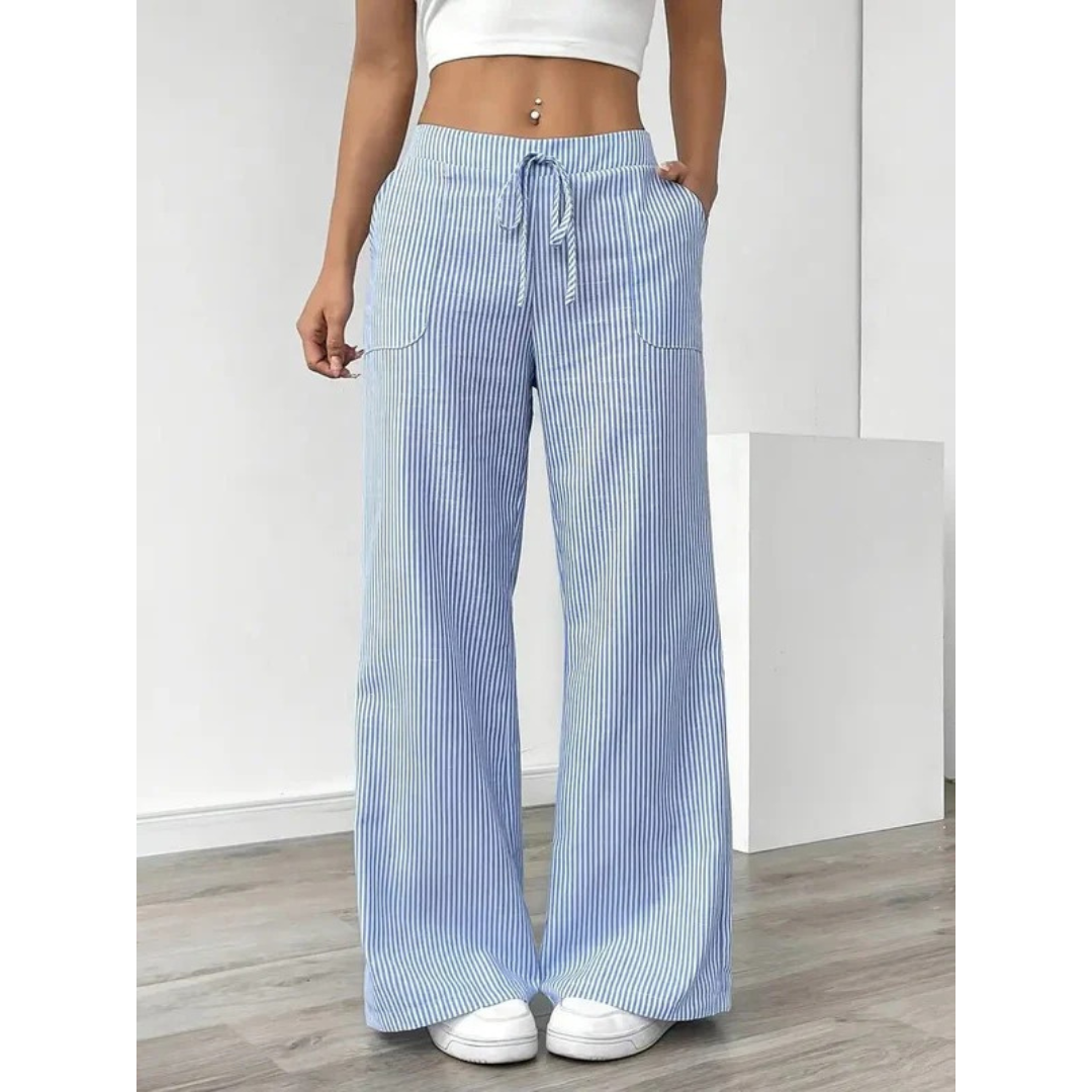 Senta | Damen hose Streifen Freizeit
