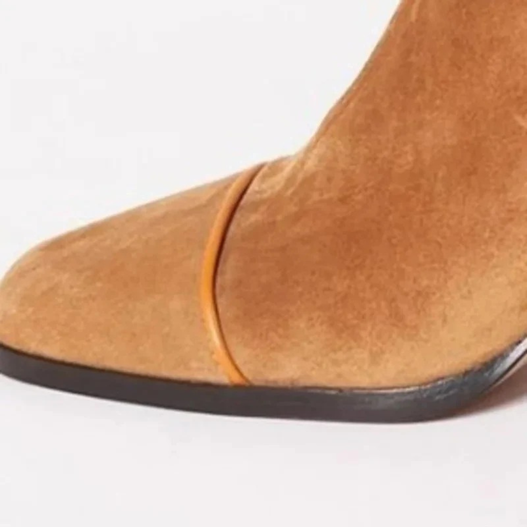 Serena | Damen Orthopädische Stiefeletten aus Wildleder mit Reißverschluss