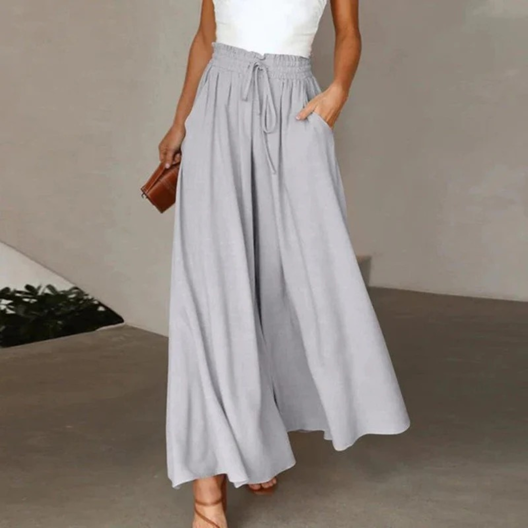 Sibylle | Damen Elegante Sommerhose Hohe Taille Modern